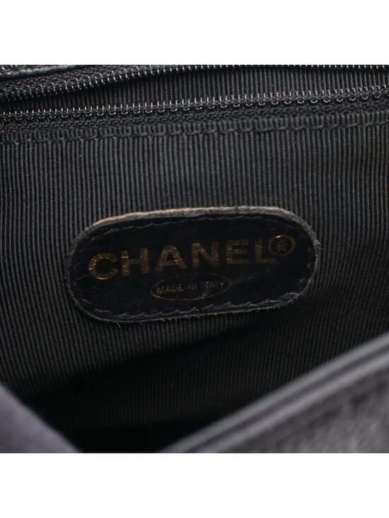 Chanel Backpack Triple CC Logo Black Leather Calf Coco main image 10